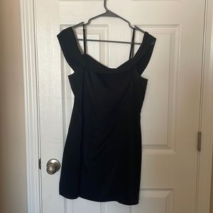 Black mini dress